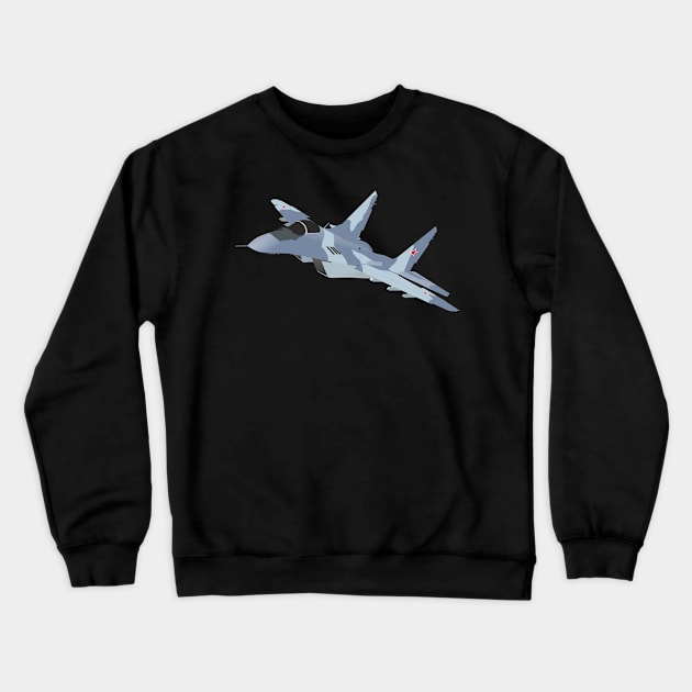 Russian Jet Fighter MiG-29 Crewneck Sweatshirt by NorseTech